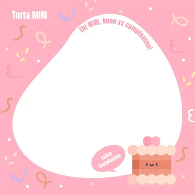 Simpatici biglietti di auguri rosa e bianchi