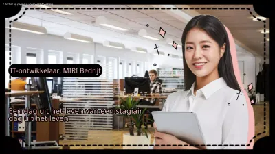 Een dag uit het leven van een eenvoudige stagiaire in zwart en roze en een vlog daarover.