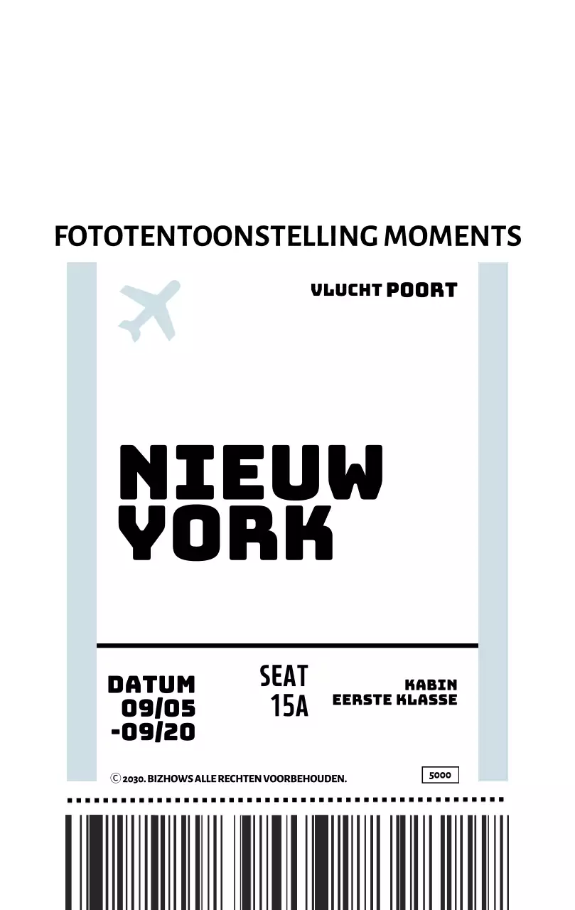 Eenvoudige sleutelhanger in de vorm van een vliegticket
