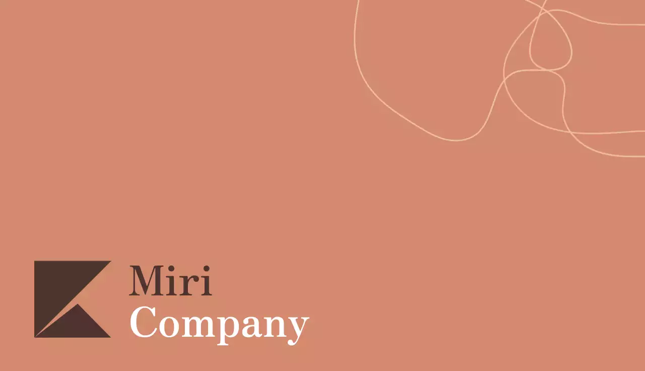 Brown Minimalist Business Card