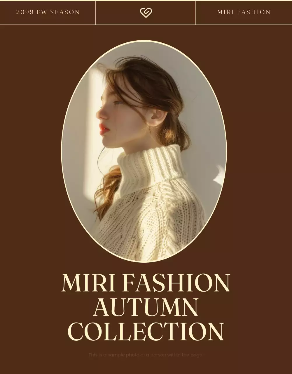 Brown Vintage Fashion Catalog Poster