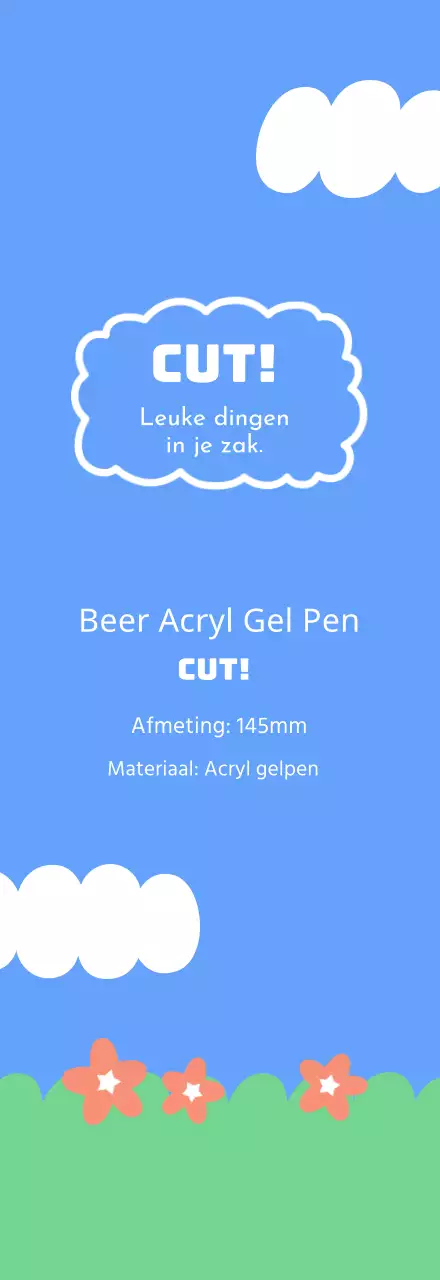 Schattig lang behang in blauw