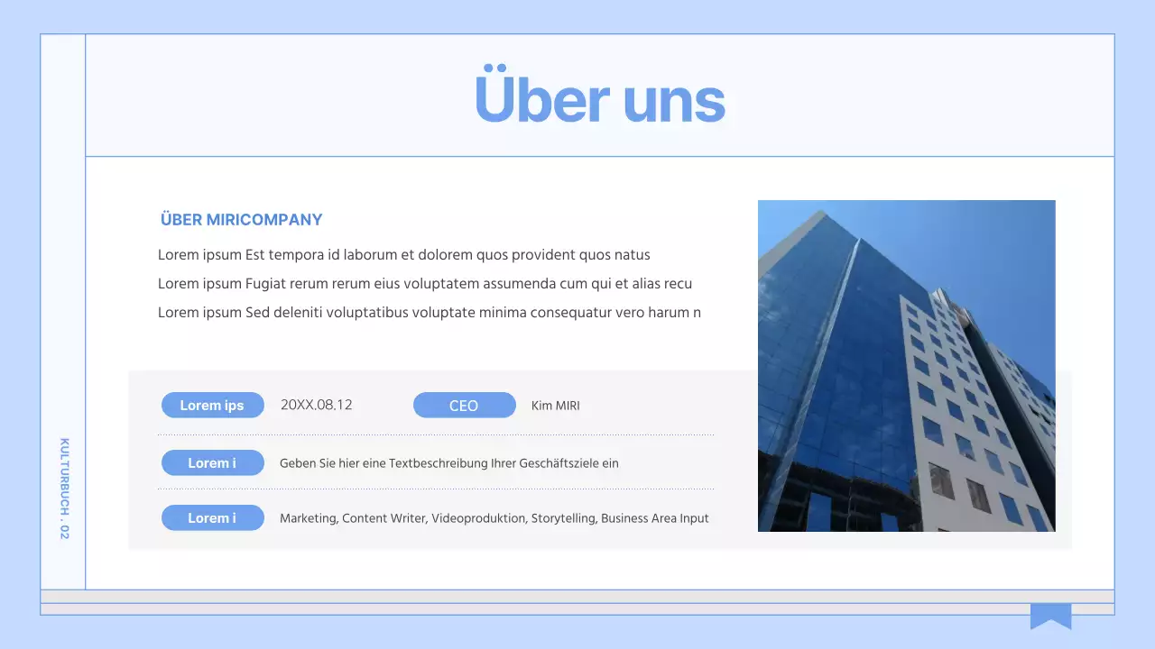Ein Leitfaden für ein einfaches, hellblaues Buch über Unternehmenskultur