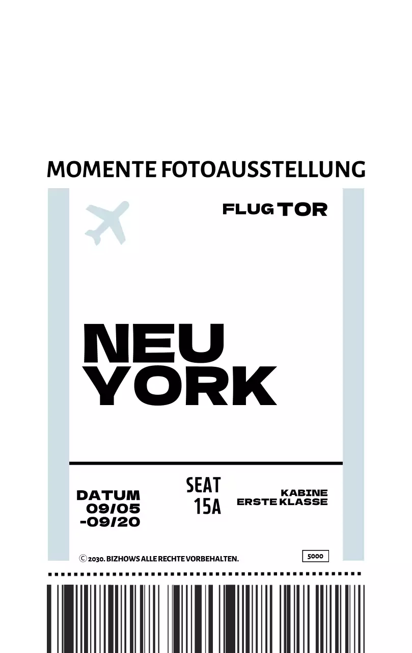 Einfache Flugticket geformt Schlüsselanhänger Verpackung Tapete