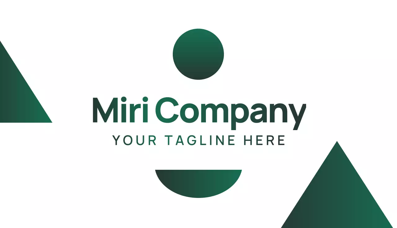 Green Minimal Business Card