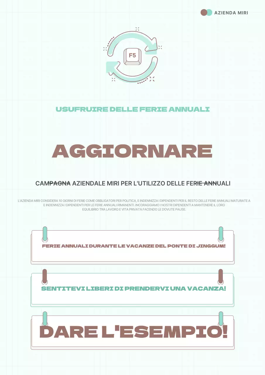 Promuovete la vostra campagna Mint Modern