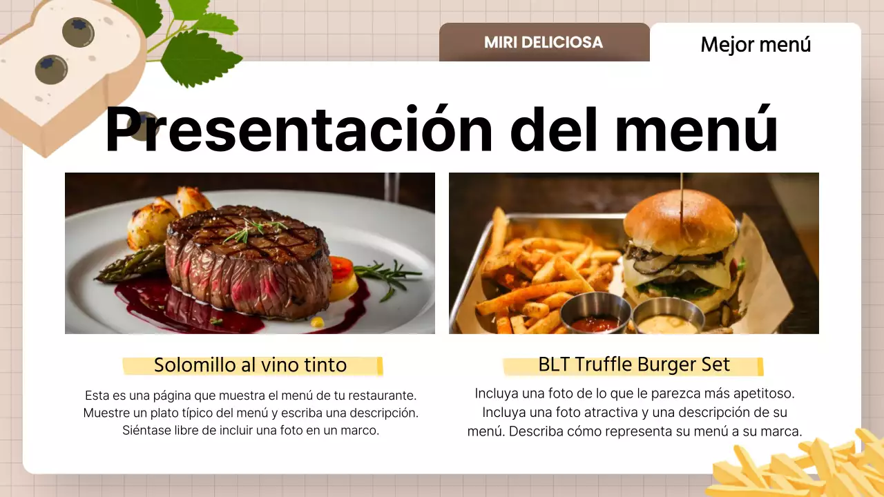 Promocionar los productos amarillos limpios para restaurantes