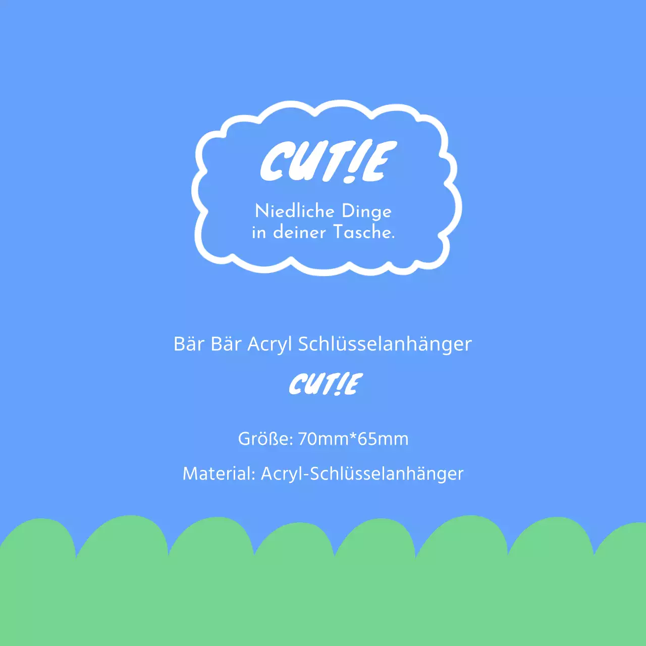 Niedliche kleine Requisiten Tapete in Blau