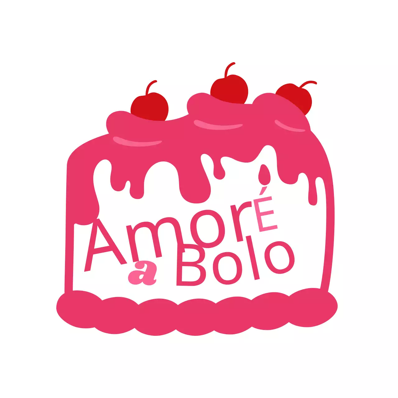 Linda lancheira com logótipo de bolo com um toque kitsch