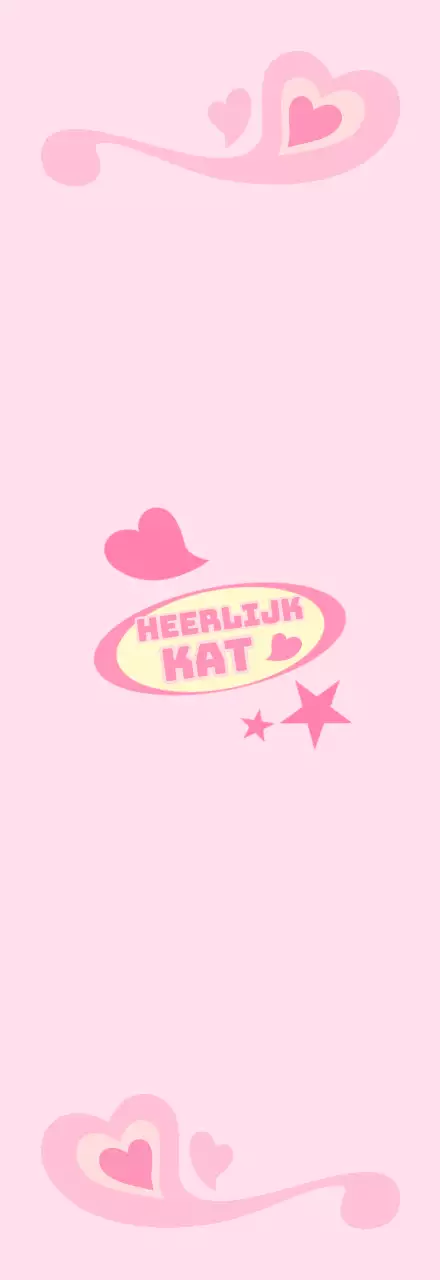 Pastel, kitscherig prop lang behang