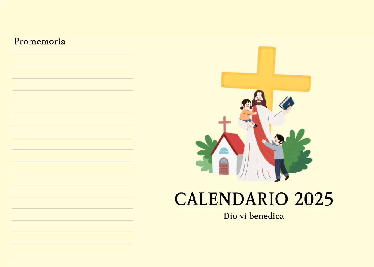 Colori caldiChiese con simpatiche illustrazioni
