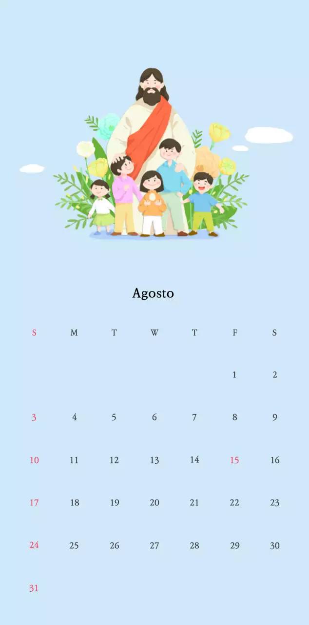 Colori caldiChiese con simpatiche illustrazioni