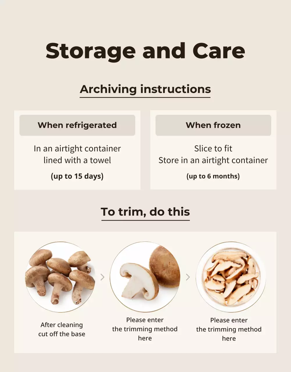 Brown Rustic Mushrooms Advertisement Poster