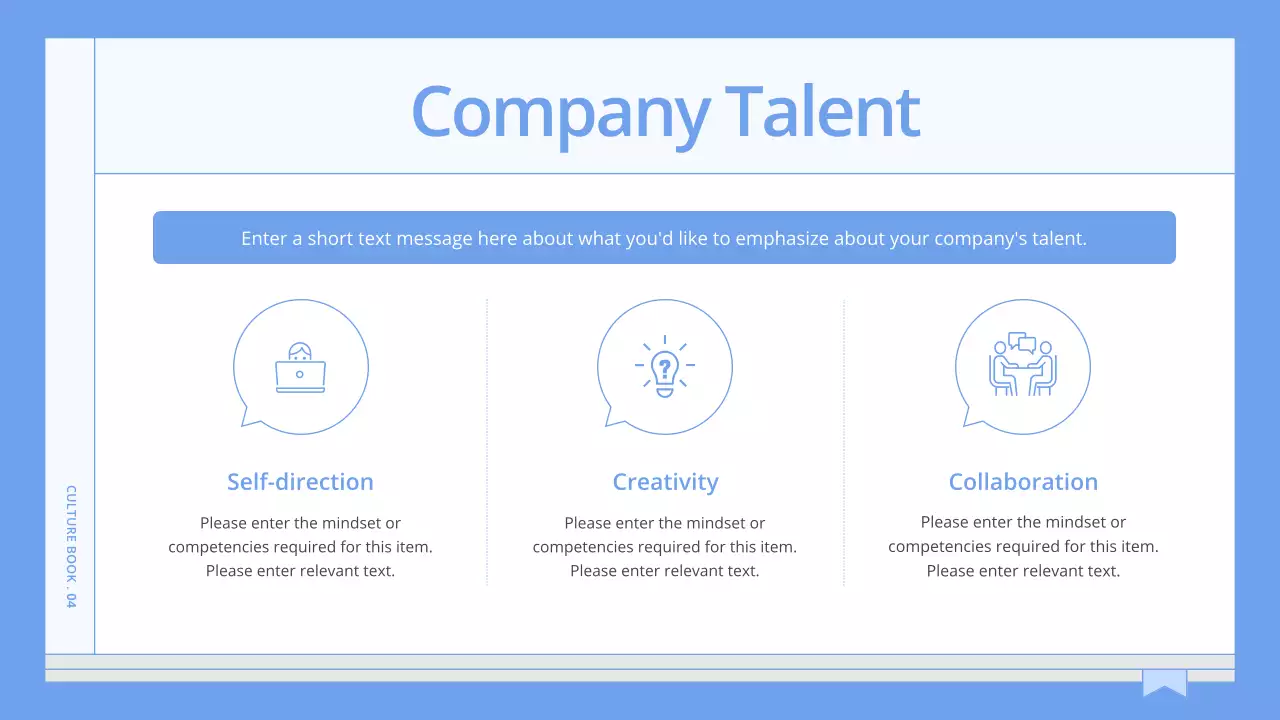 Blue Minimal Company Guide Presentation