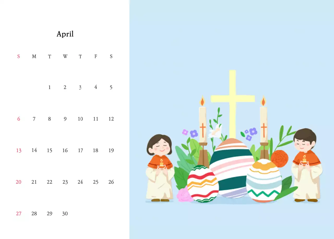 Warm colorsChurches with cute illustrations