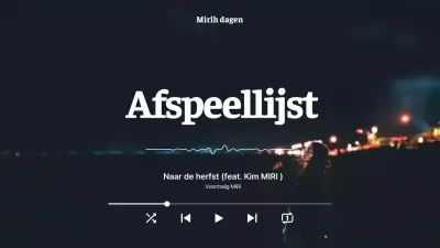 Zwarte moderne muziek afspeellijst thumbnail