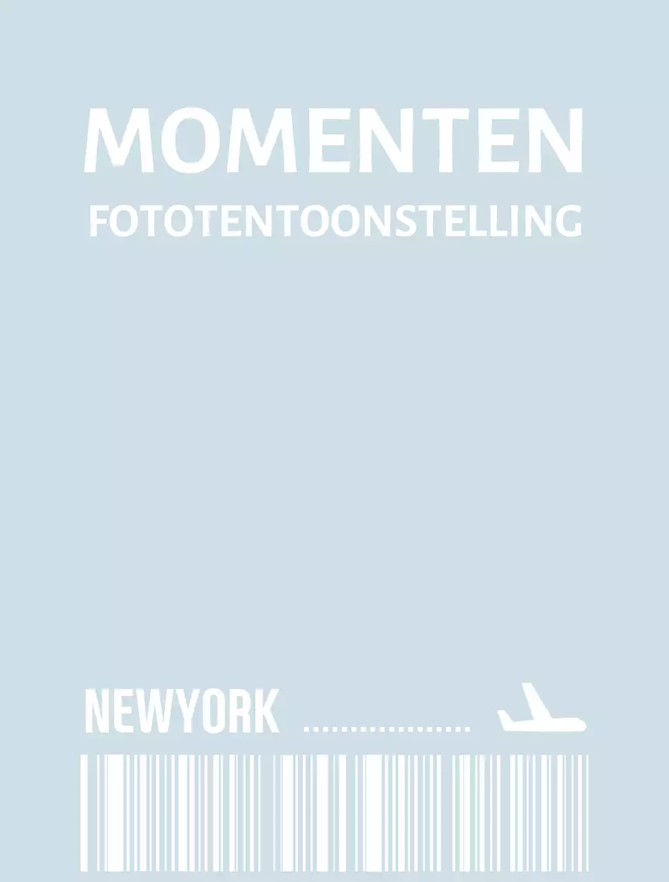 Eenvoudige verpakking in de vorm van een vliegtuigticket