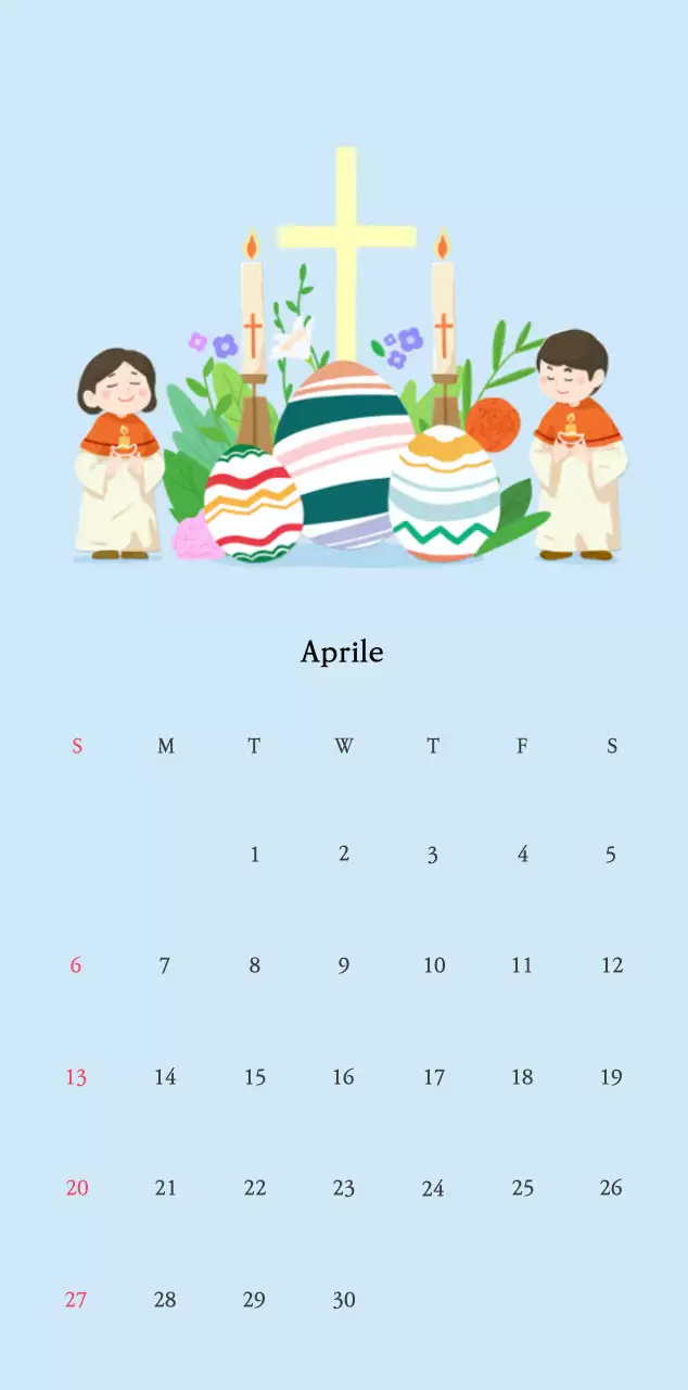 Colori caldiChiese con simpatiche illustrazioni