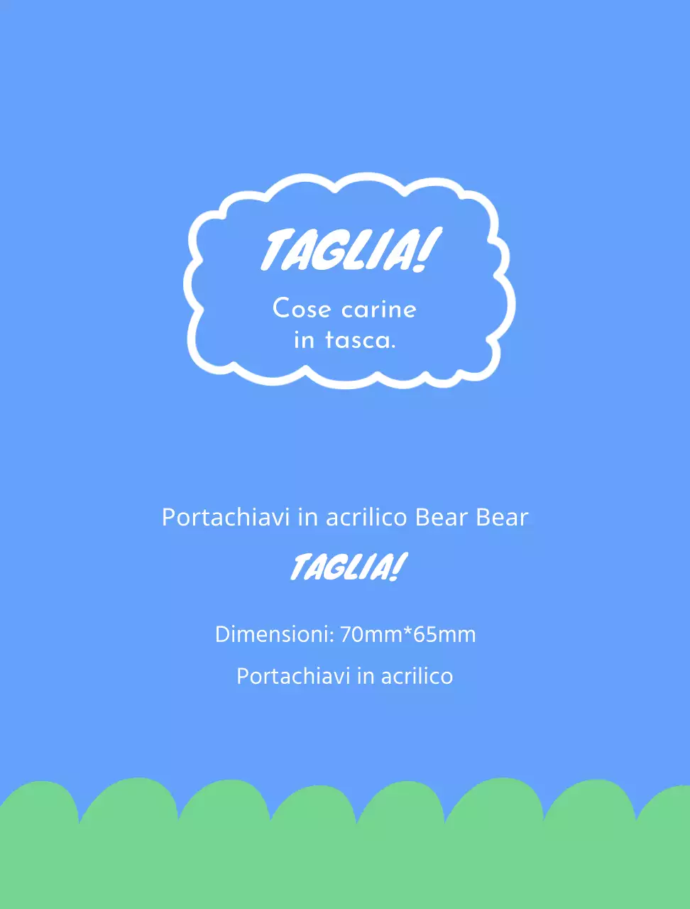 Carta da parati per piccoli oggetti di scena in blu