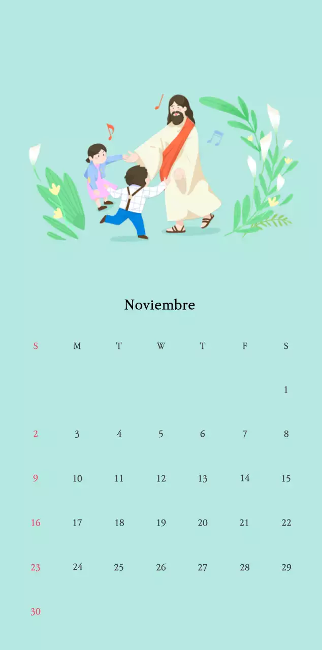 Colores cálidosIglesias con simpáticas ilustraciones