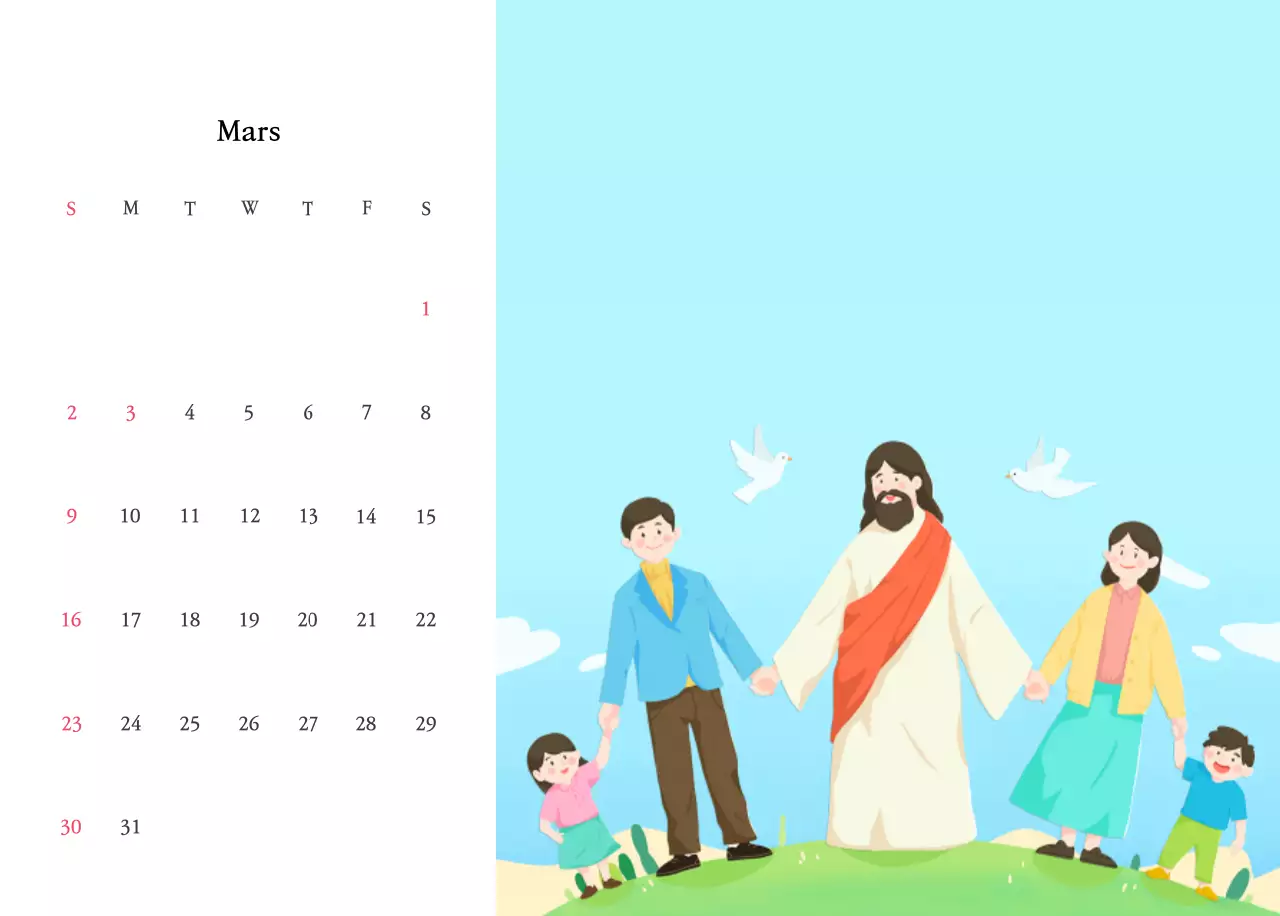 Des églises aux couleurs chaudes et des illustrations mignonnes