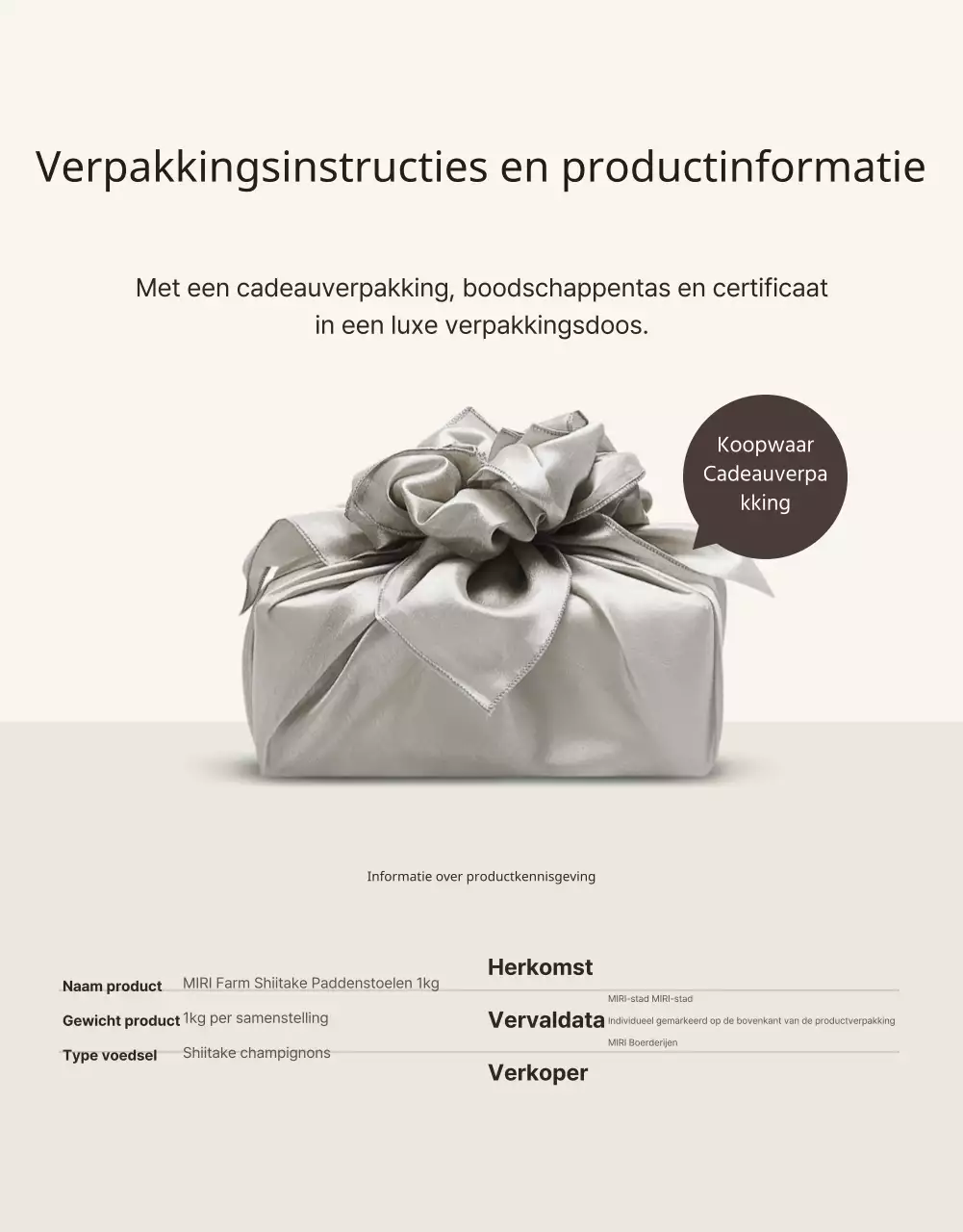 Bruine, nette shiitake champignons ad