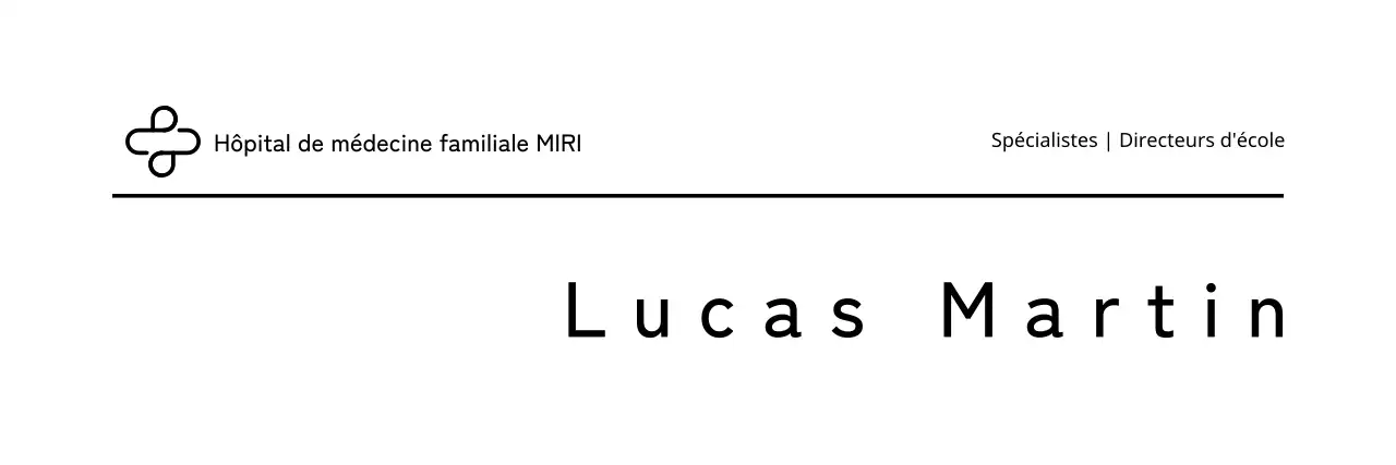 Badges d'hôpital Simple Lines