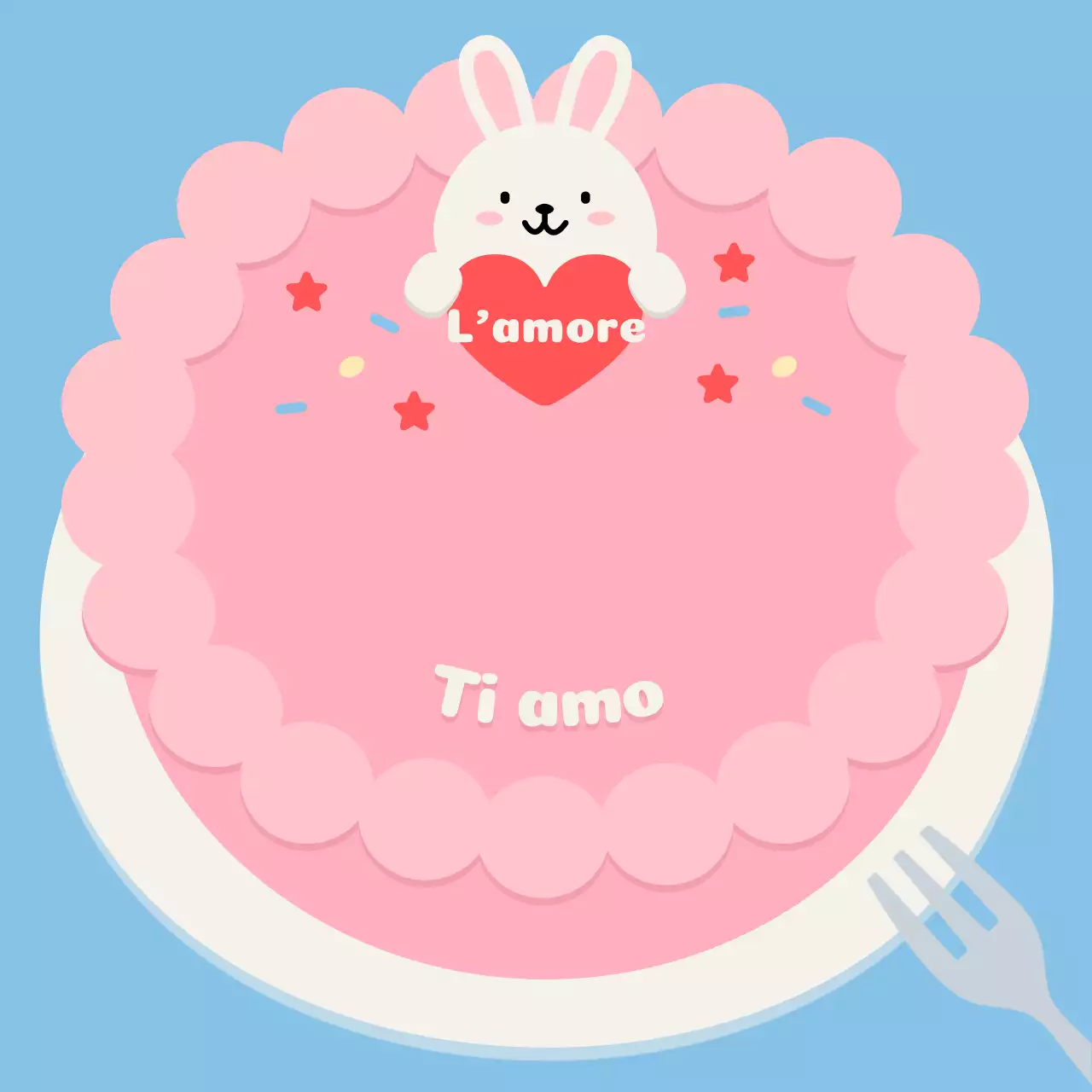 Festeggiate con una torta rosa