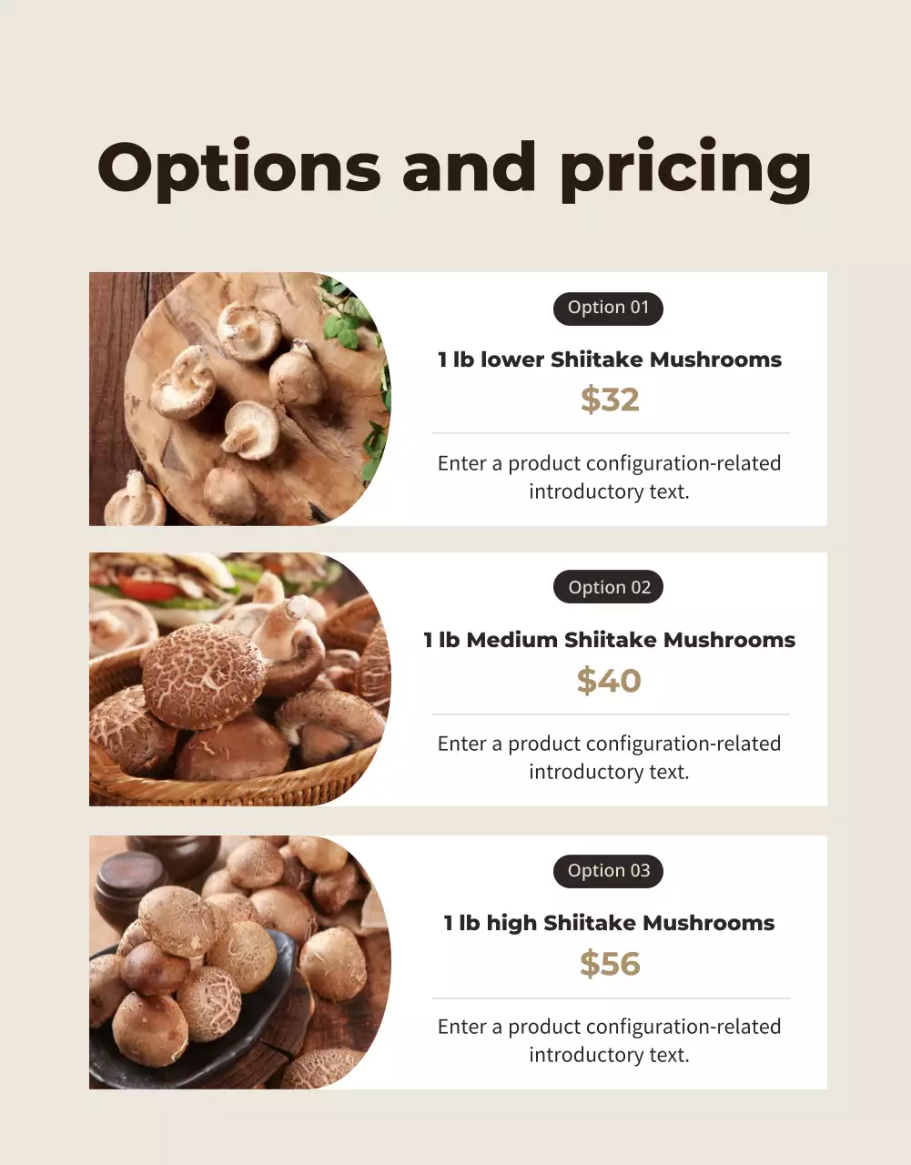 Brown Rustic Mushrooms Advertisement Poster