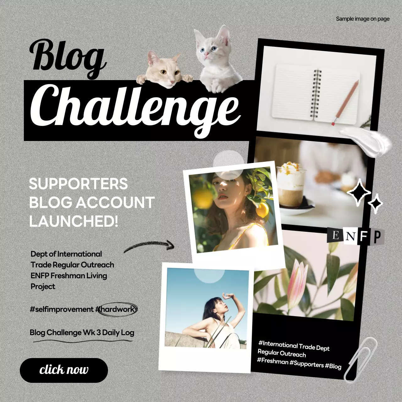 Grey Modern Blog Promotion Social Media Post