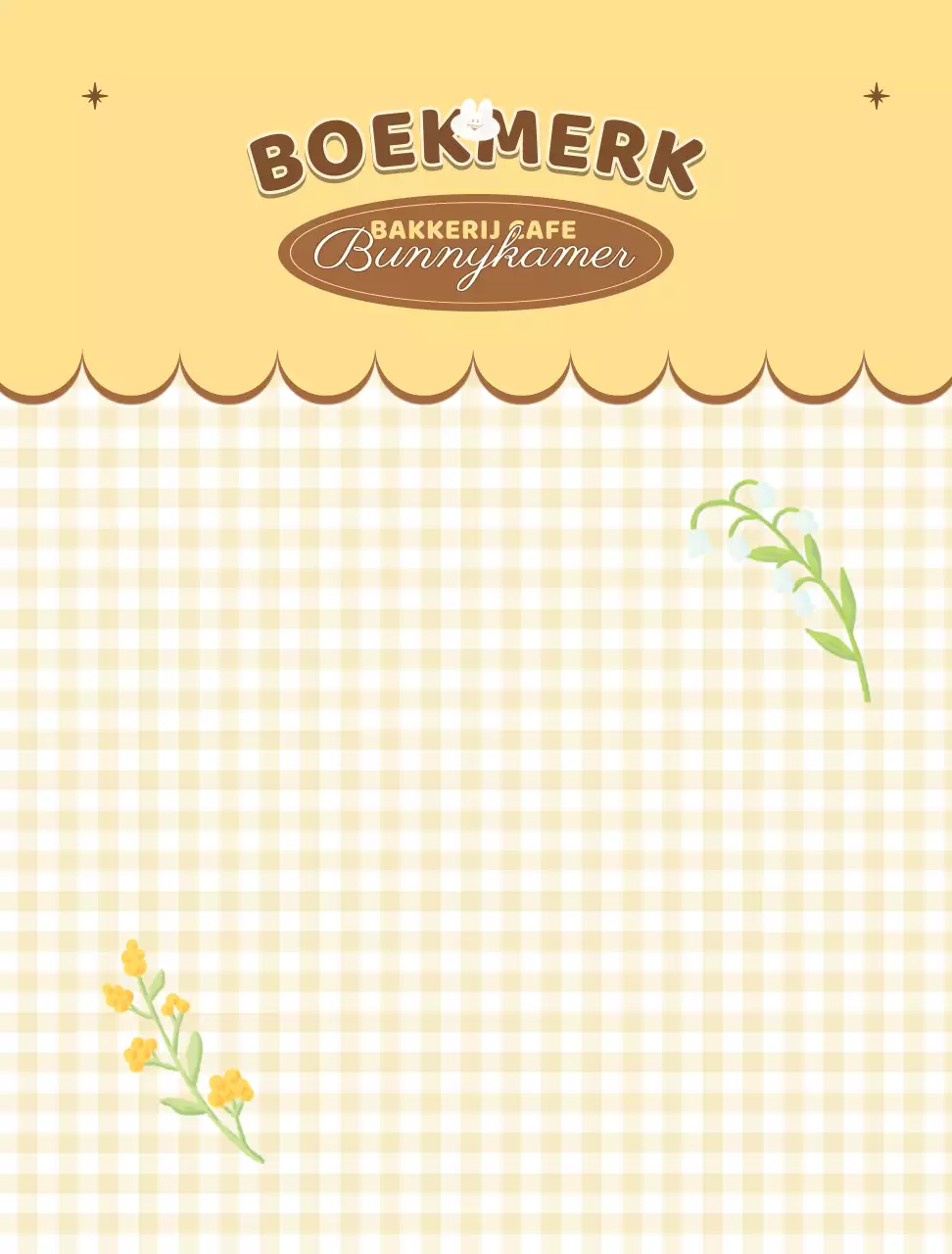 Schattige gekleurde potloodillustratie van een bakkerij bladwijzer wallpaper