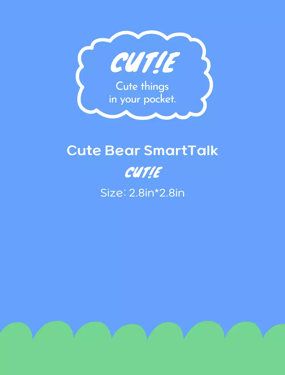 Wallpaper SmartTalk biru yang lucu