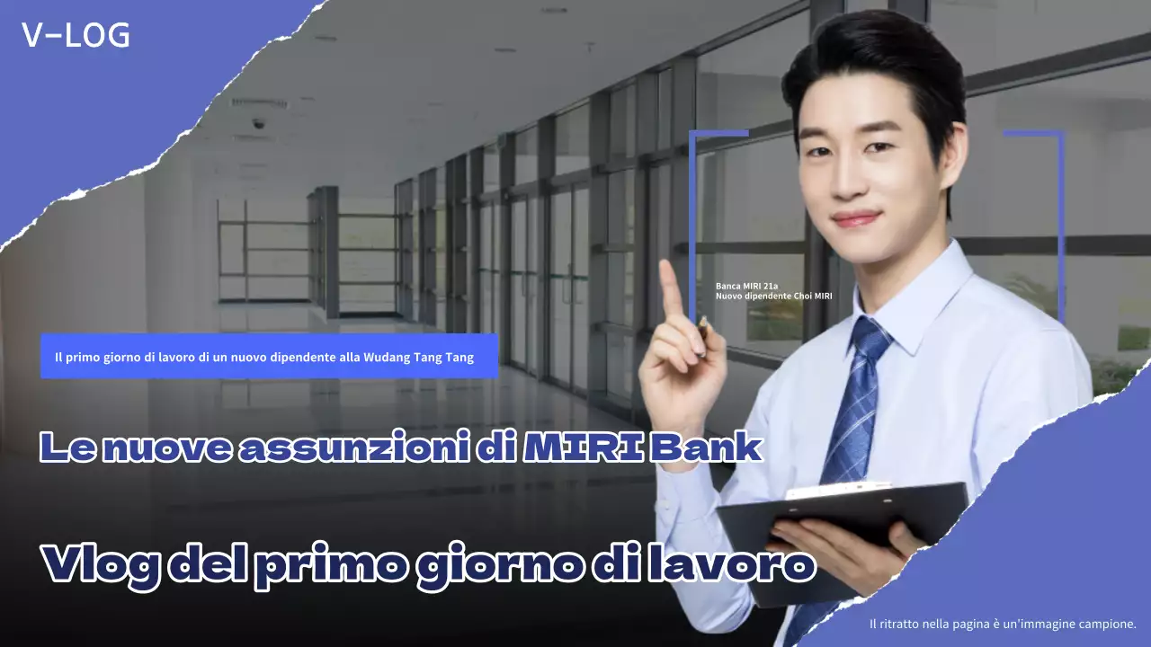 Annunci Vlog moderni blu