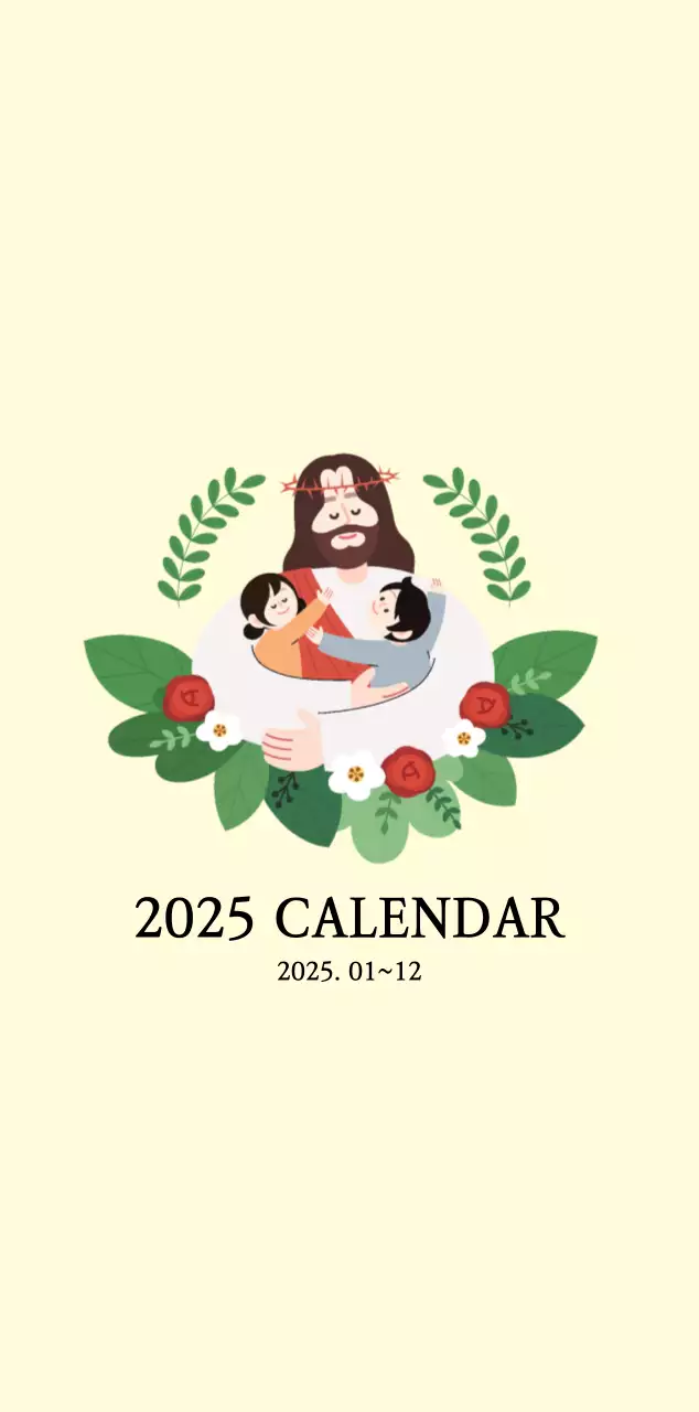 Warm colorsChurches with cute illustrations