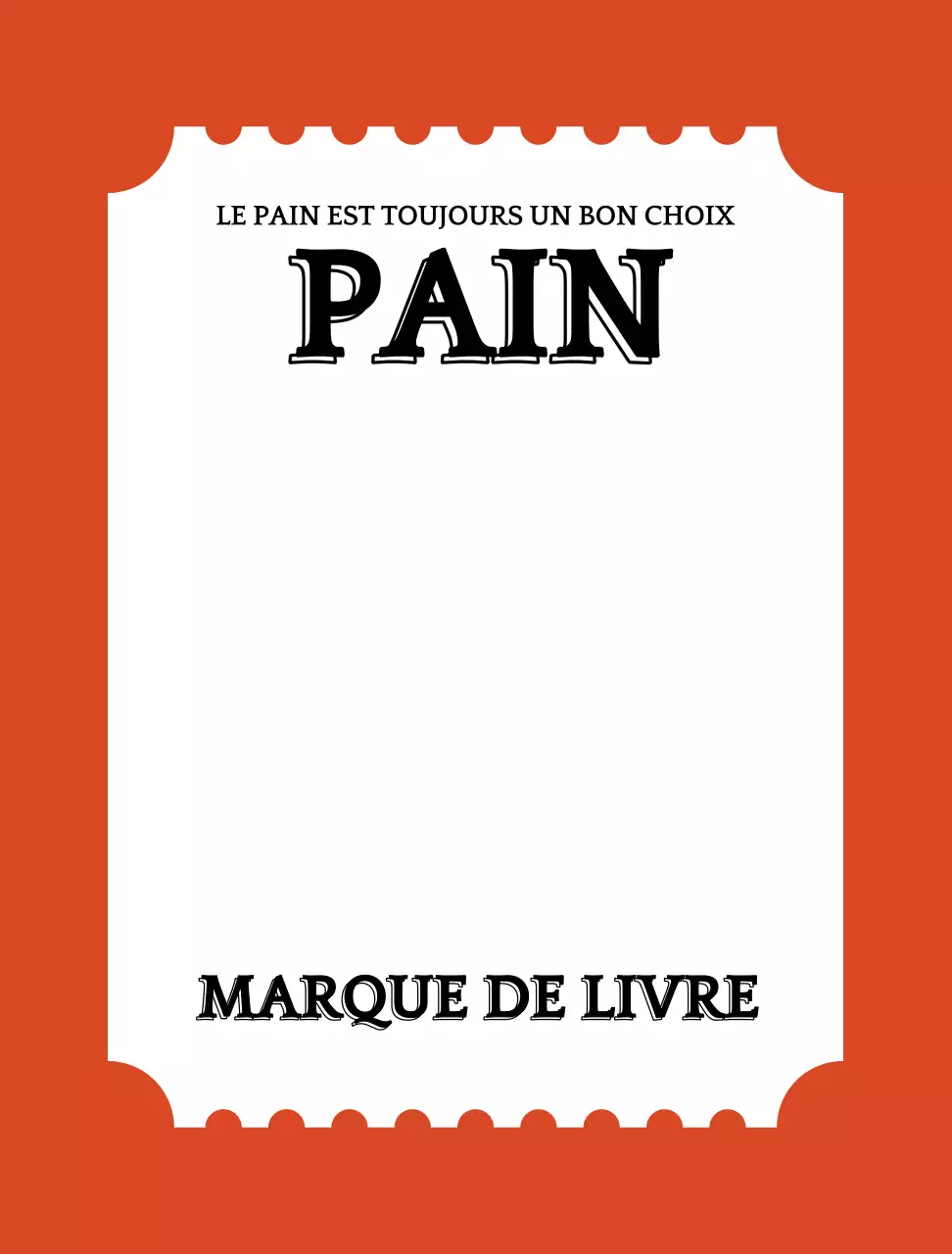 Bakery Ticket Bookmark Merchandise Wallpaper