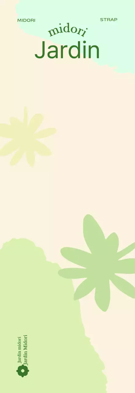 Fond d'écran de jardin botanique écologique pour les sangles de téléphone goodies