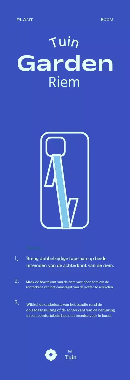 Eco-vriendelijke botanische tuin wallpaper voor telefoon riem goodies