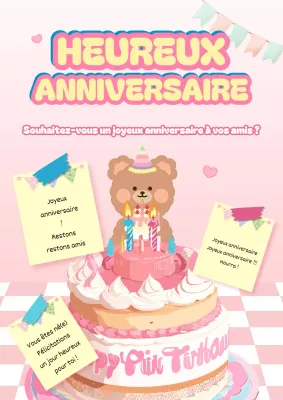 Un anniversaire rose et cosy