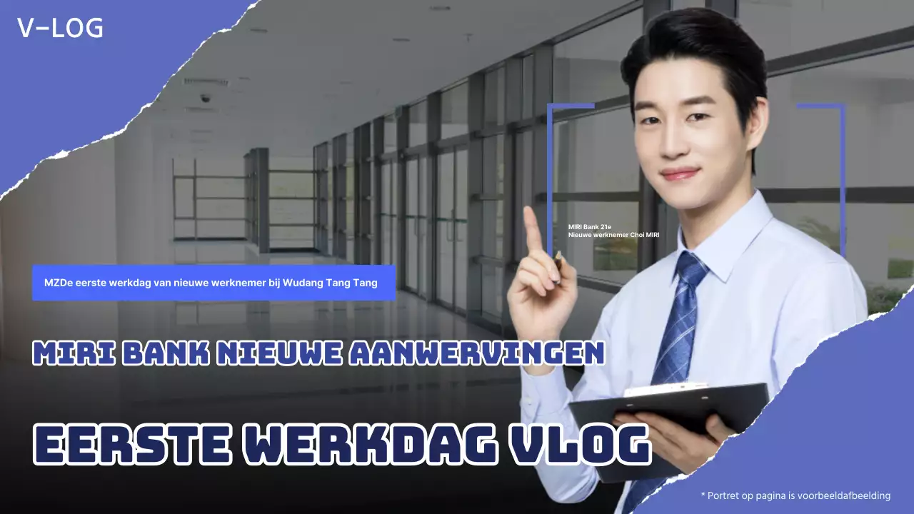 Blauwe moderne vlog-advertenties