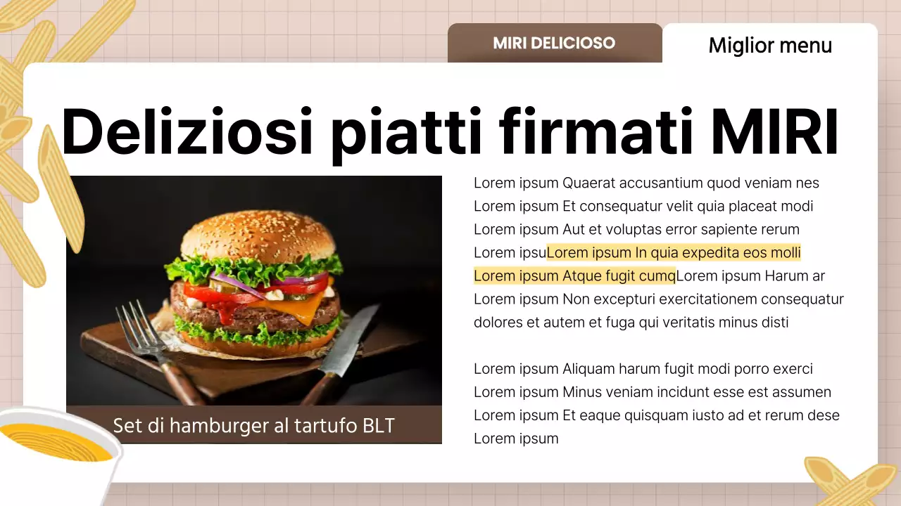 Promuovere i prodotti per la ristorazione gialla e pulita