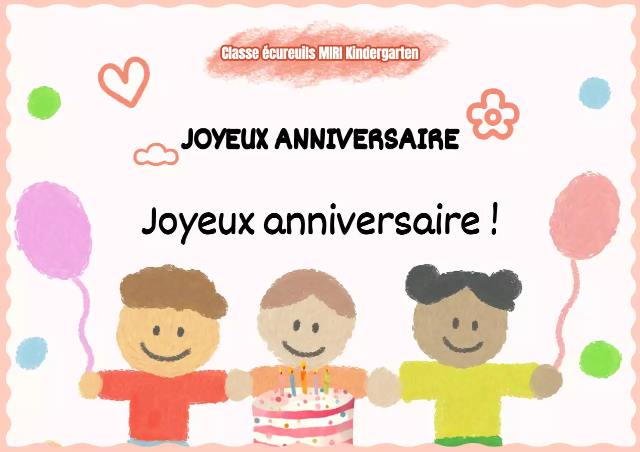 Joyeux anniversaire en rose
