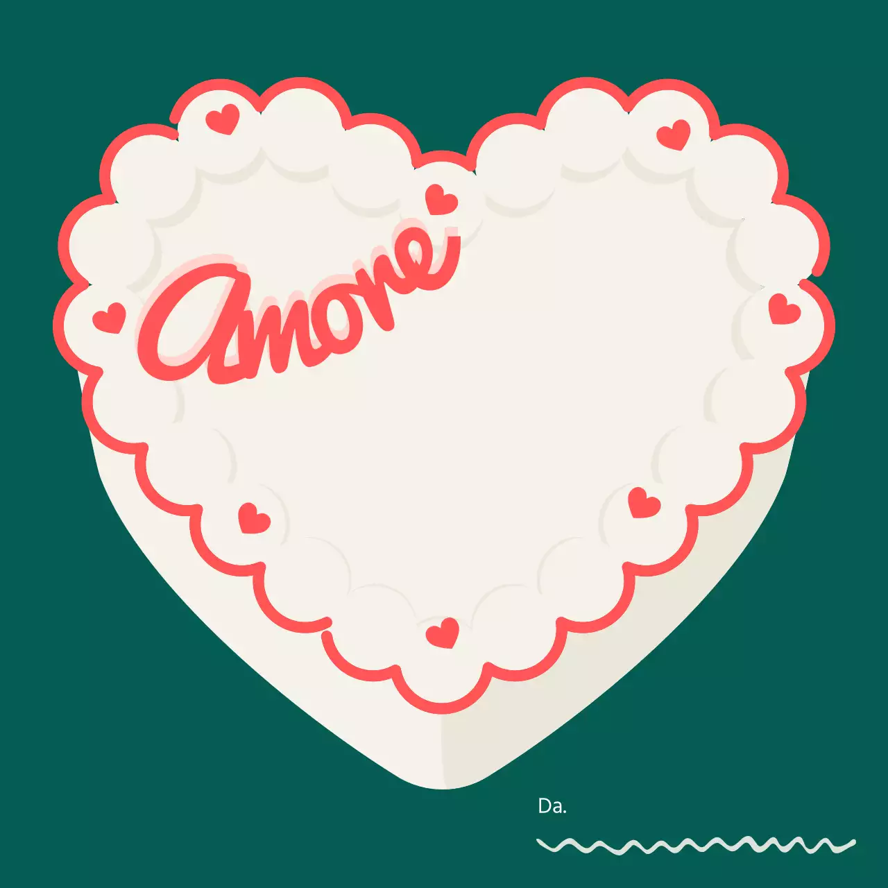 Carino il blocco note per torte in verde