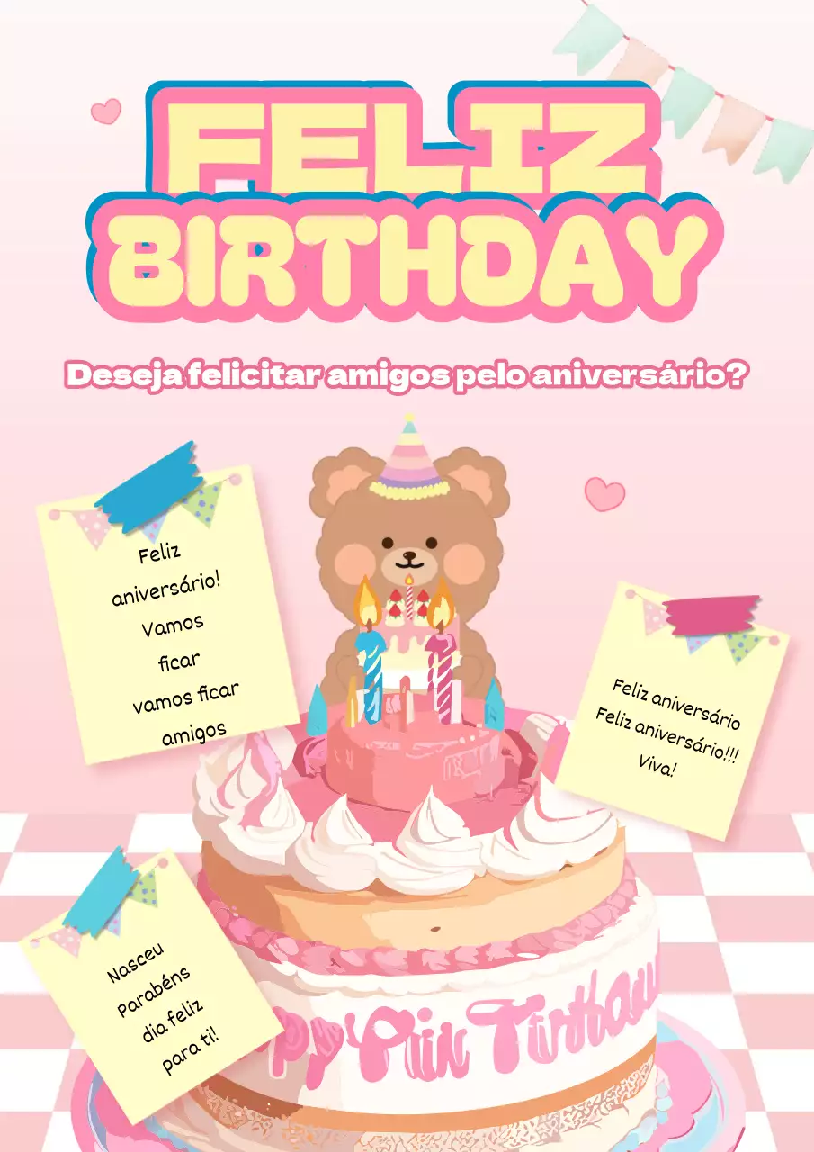Uma festa de aniversário cor-de-rosa e acolhedora