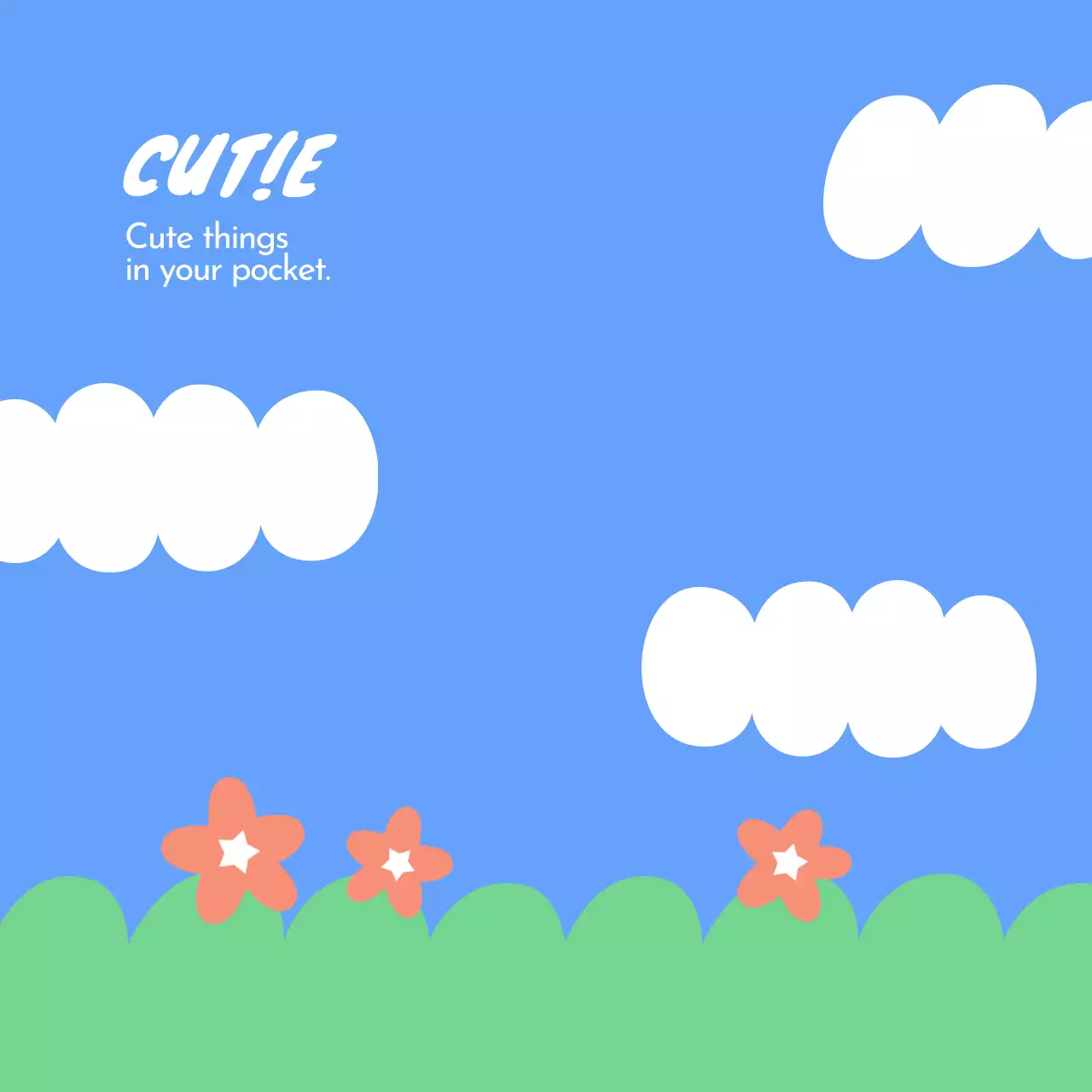 Wallpaper SmartTalk biru yang lucu