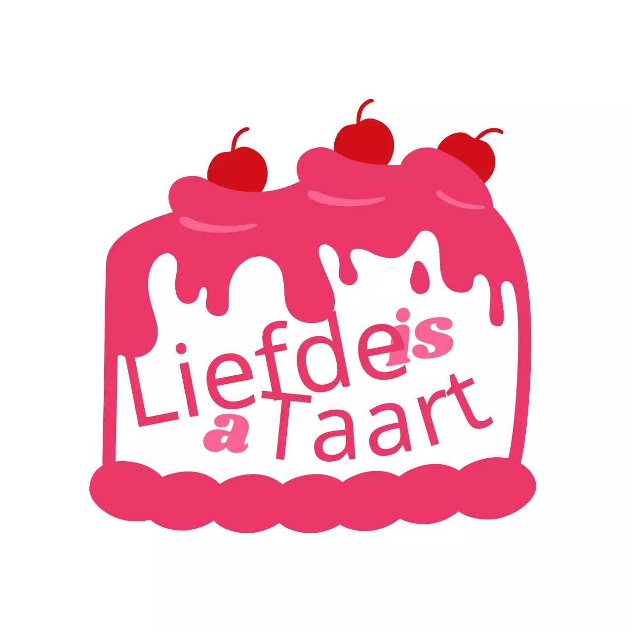 Mooie lunchbox met taartlogo en kitscherige twist