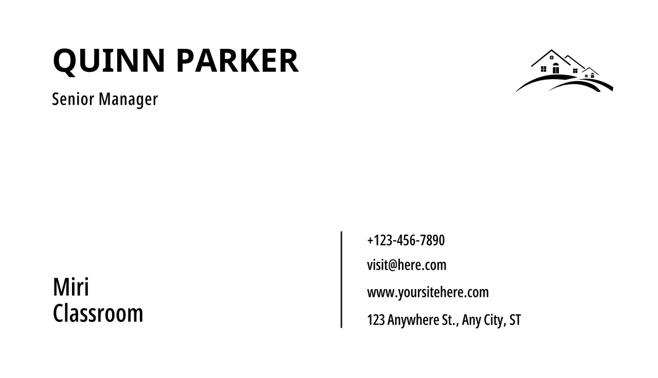 White Minimal Business Card