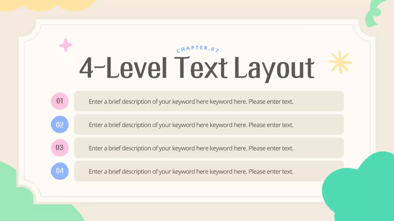 다채로운 현대 템플릿 프레젠테이션