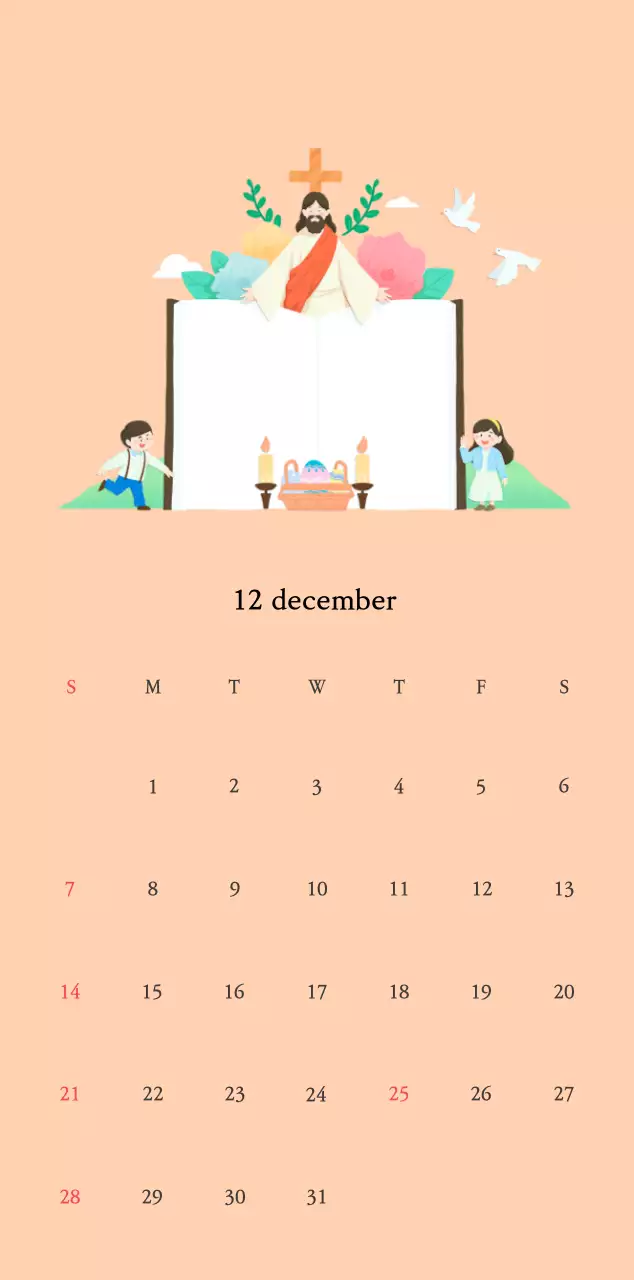 Warme kleurenKerken met schattige illustraties