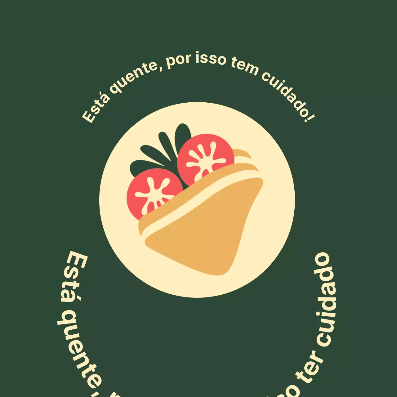 Autocolante "Country Sandwich" em verde