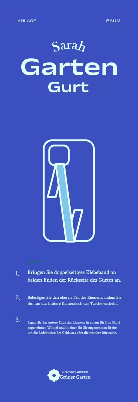 Umweltfreundliche botanische Garten Tapete für Telefon Gurt Goodies